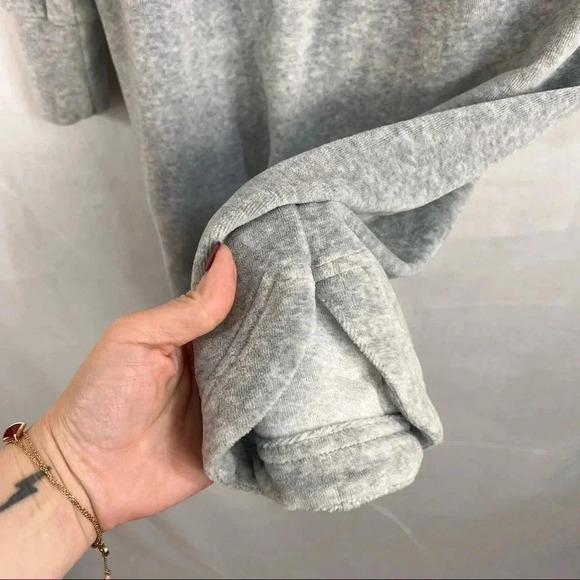 Daily Practice by Anthropologie Off-The-Shoulder Velvet Gray Mini Dress Size S - Picture 5 of 12